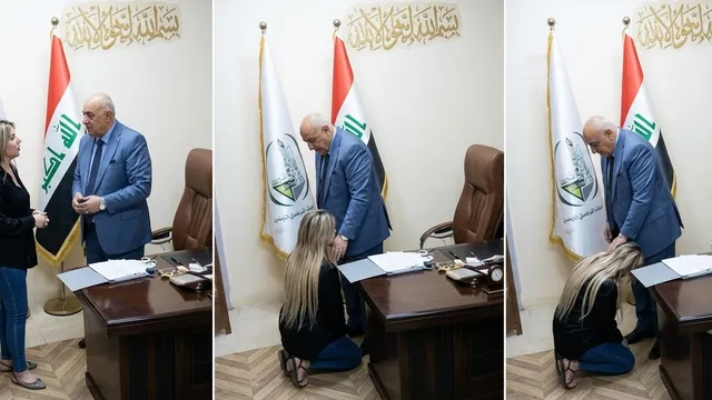فضيحة لينا رعد محسن مع مدير النفط اياد حسين الجوهر - فيديو سكس