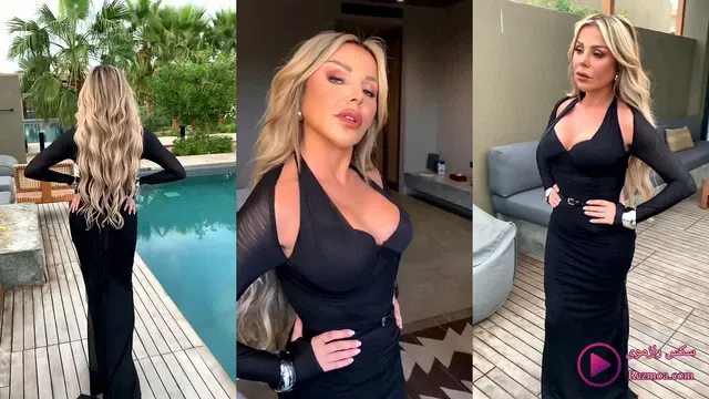 رزان مغربي بالفستان الأسود - استعراض الجسم porn xnxx